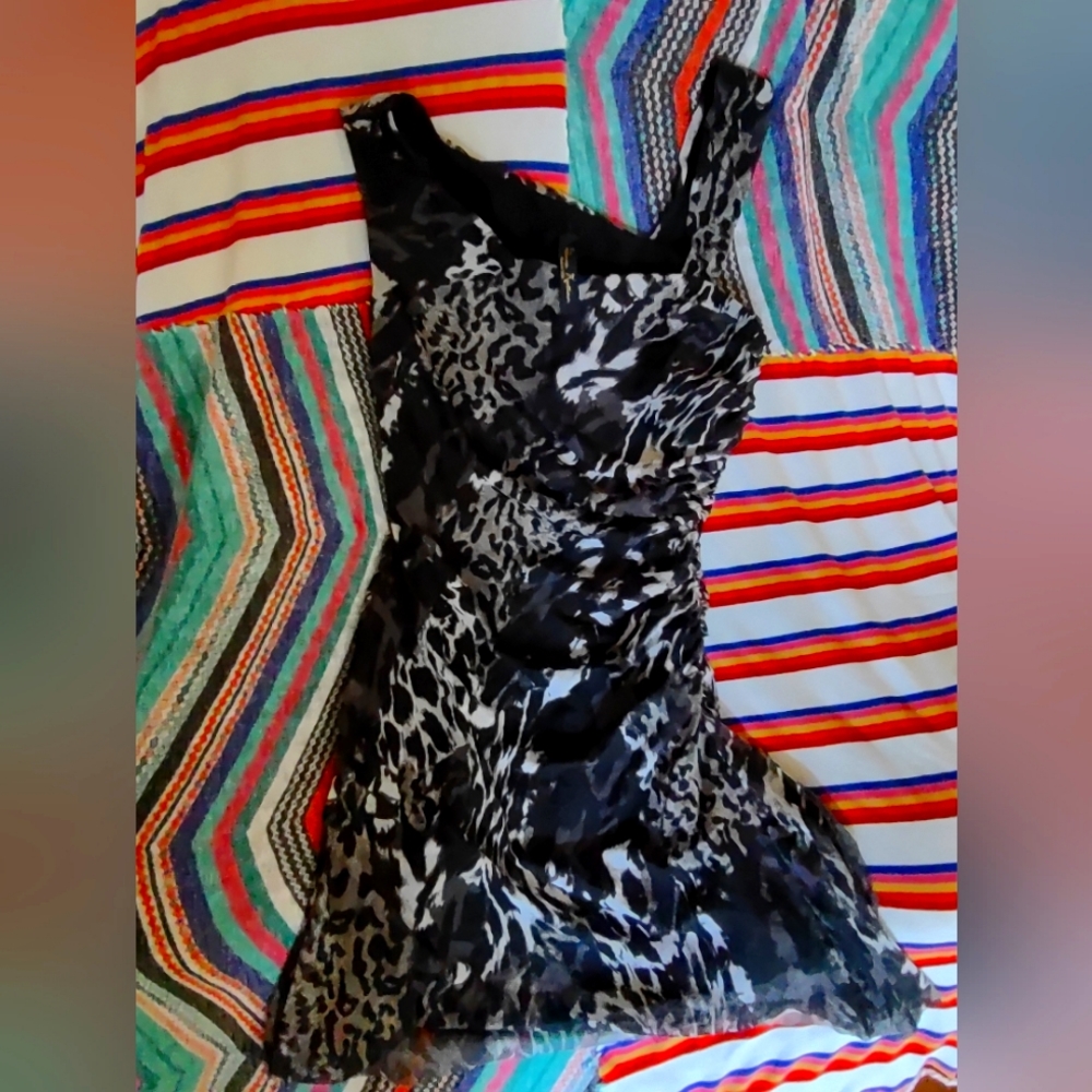 Elana Kattan Casual Animal Print Dress